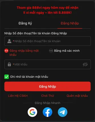 Đăng Ký Tài Khoản 888VI